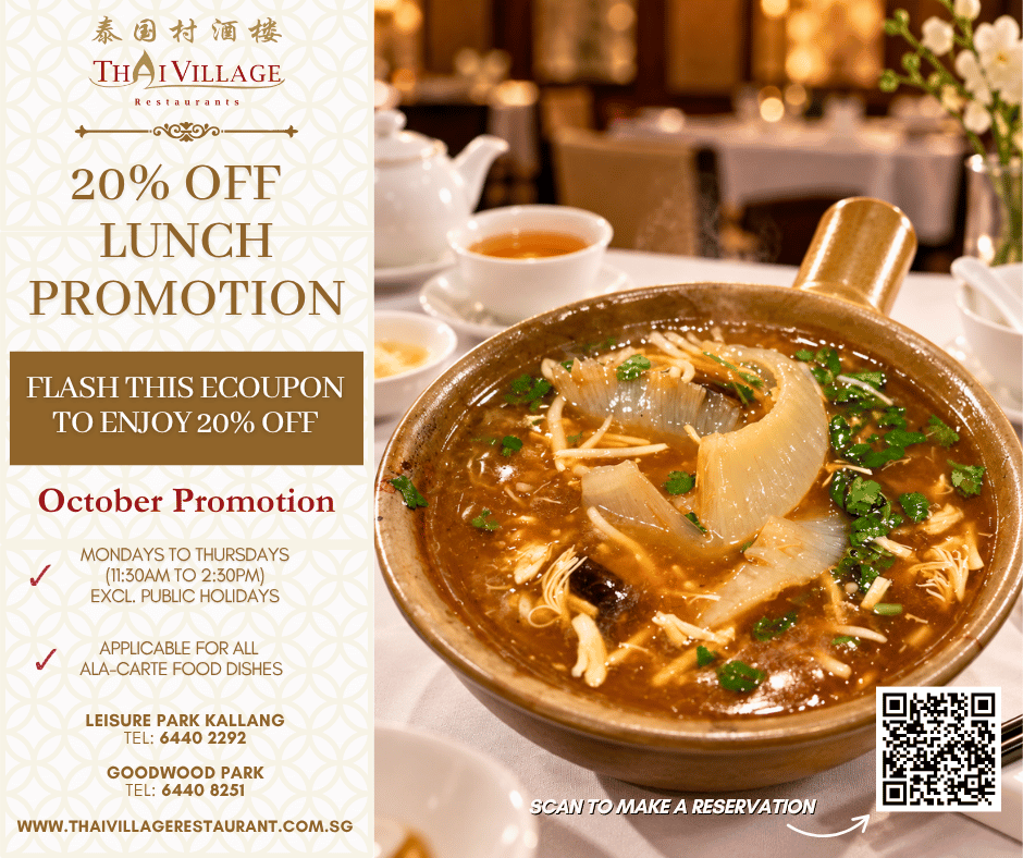 Thai Village October Lunch Promotion