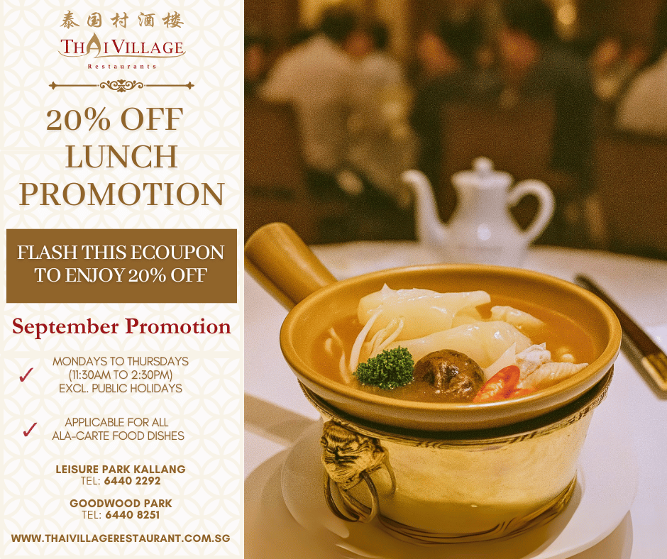Thai Village September Lunch Promotion